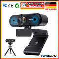 Webcam mit Mikrofon und Stativ, USB Full HD 1080p 30fps Webkamera für PC, Laptop