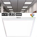 2er Set LED Decken Leuchten Einbau Panel Schlaf Zimmer Beleuchtung ALU Lampen