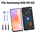 Für Samsung Galaxy S20 FE 5G Display LCD Touchscreen Bildschirm Schwarz+Rahmen
