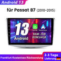 Für VW Passat B7 10" Android 13 Autoradio GPS Nav WIFI BT SWC Carplay DAB+ 2+64G