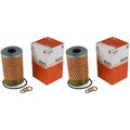 2x MAHLE / KNECHT Ölfilter OX 34D Oil Filter