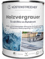 Küstenstreicher Holzvergrauer 7,5 Liter - "GRAU" - ( Rest aus 10 Liter Eimer)