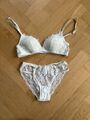 Intimissimi, süßes Set aus cremefarbener Spitze, Gr. 70B + S, neu