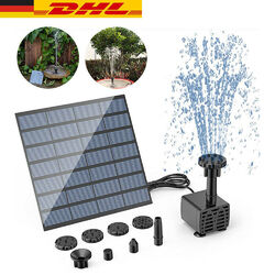 Fontäne Pumpe Neu Solar Pumpe Teichpumpe Springbrunnen Gartenbrunnen Brunnen DHL