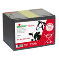 Trockenbatterie, Weidezaunbatterie, Alkaline - 9 Volt 75 Ah, Weidezaun Batterie