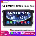 4+64G Android 12 Autoradio Für Smart Fortwo 2005-2010 GPS Navi Wireless Carplay