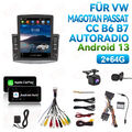 2+64GB Android 13 Carplay Autoradio GPS Navi Für VW Passat B6 B7 CC Magotan