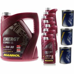 12L Motoröl MANNOL Energy Combi LL 5W-30 3x