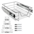 AREBOS Teleskop Schublade Küchenschublade Korbauszug Schrankauszug Küchenschrank