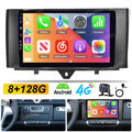 8+128GB Android 13 Carplay Autoradio GPS Für Smart Fortwo 451 2010-2015 8Kern 4G