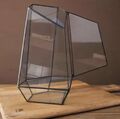 25x11x11 cm Glas Geometrisches Terrarium, unregelmäßiges Prisma