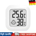 Electronic Hygrometer Mini LCD Digital Display with Face Icon for Indoor Outdoor
