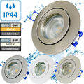 1->10er Sets 5Watt LED Bad Einbaustrahler Marina 230Volt Gu10 / IP44 Feuchtraum