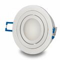 6x LED Einbaustrahler Set rund 1-10 Watt dimmbar schwenkbar 80mm Einbau-Spot