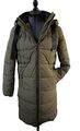 ESPRIT Knielang warm Winter Stepp Mantel  Parka Kapuze  Navy Grün 36  XS wie Neu