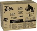 FELIX aussieht Doppelt Lecker Katzenfutter nass in Gelee Sorten-Mix 120er Pack