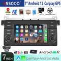 32G Android 12 Autoradio Carplay DAB+ GPS Nav RDS Für BMW 3er M3 E46 318 320 325