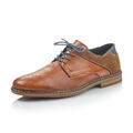 Rieker B1425 Herren Hellbraun Leder Nähte Detail Smart Leger Schnürschuhe Brogue Schuhe