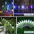 5pcs LED Garten Leuchte Außen Solar Steck Lampen Hofeinfahrt Wegelampe Edelstahl