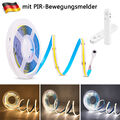 COB LED Streifen Stripe mit PIR-Bewegungsmelder Lichtband Batteriebetrieb 5V USB