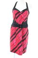 VERA MONT Cocktailkleid Damen Gr. DE 38 rot-schwarz-pink Elegant