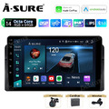 8 Core 4+64G Android 14 Autoradio IPS GPS Navi AHD Kam für BMW E46 3er 1998-2006