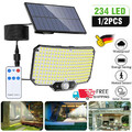 LED Solarleuchte mit Bewegungsmelder Außen Lampe Fluter Sensor Strahler Licht DE