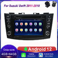 DAB+ Android 12 Autoradio Für Suzuki Swift 2011~2018 DSP GPS NAVI Car Play 64GB 