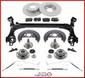 Hinterachse komplett für Audi A3 Seat Leon Skoda Octavia VW Golf 4IV Bora Beetle