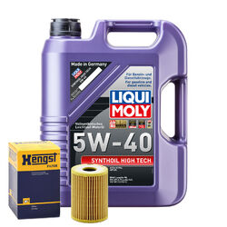 Motoröl 5W40 LIQUI MOLY Synthoil High Tech 5L+HENGST Ölfilter