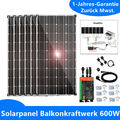 Flexible Mono Solarpanel Solarmodul 600Watt Balkonkraftwerk Photovoltaik PV 220V