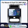 Carplay Android 13 Für Nissan X Trail T31 Autoradio GPS NAVI WIFI USB DAB+ 4+64G