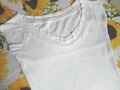 Damen Shirt Tshirt weiß kurzer Arm Gr.40/42