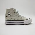 Converse Trainers UK1 Blumenmuster Kinder Chuck Taylor All Star Lift Plattform hohe Schuhe