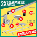 2x PV Montage Set Halterung BIBERSCHWANZDACH Photovoltaik Ziegeldach Solarpanel