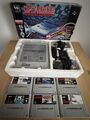 Super Nintendo Konsole SNES In OVP Mit 3 Controllern/6Spiele/Super Gameboy