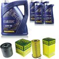 MANN-FILTER Inspektionspaket 9L MANNOL Classic 10W-40 für Mercedes C-Klasse