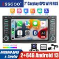 +Kam Für VW T5 Multivan Transporter 64GB Android 13 Autoradio Carplay GPS RDS BT