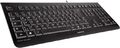 Cherry KC 1000 USB QWERTZ Tastatur Flaches Design Kabelgebunden, Schwarz