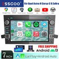 Android 13 Autoradio Carplay GPS KAM WIFI BT Für Opel Zafira Corsa C D Astra H