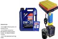 INSPEKTIONSKIT FILTER LIQUI MOLY ÖL 5L 0W-30 für Mazda 2 DY 1.6