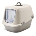 (B-WARE) Recycling Katzentoilette Katzenklo Haubentoilette Leo Happy 64x46x45 cm