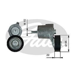 GATES (T38315) Spannrolle, Keilrippenriemen für AUDI VW