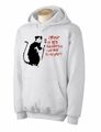 BANKSY I'M OUT OF BED & DRESSED RAT KAPUZENPULLOVER - Farbauswahl - Größen S bis XXL