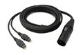 SYSTEM-S Ersatz Kabel 2 m XLR 4 polig Stecker für Sennheiser HD 660 650 600