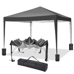 Gartenzelt Pavillon 3x3m  Faltpavillon Anti-UV Wasserdicht mit 4 Seitenteil DE