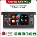 Android 12 64GB 8 Kern Autoradio für BMW 3er E46 Rover 75 Navi DAB+Carplay WIFI