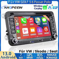 2+64GB Android 13 Apple Carplay Autoradio GPS NAVI für VW GOLF 5 6 Passat Touran