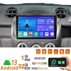 Für Mazda 2 DH 2007-2013 9" Android 13 Autoradio GPS Navi FM RDS BLUETOOTH 1+32G