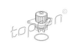 TOPRAN Wasserpumpe Motorkühlung 721 222 für PEUGEOT 307 3A 206 SW 2E 3H 2A 1007